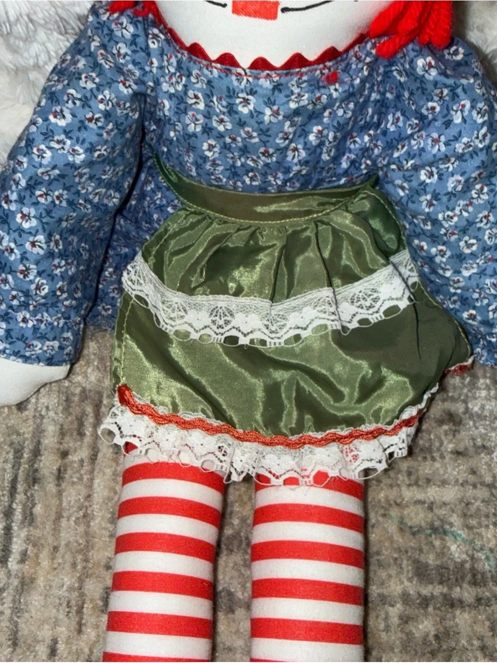 Raggedy Anne Rag doll 12” vintage